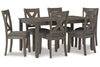 Caitbrook Gray Dining Table and Chairs, Set of 7 -  - Luna Furniture