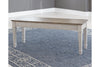 Skempton White/Light Brown Storage Bench -  - Luna Furniture