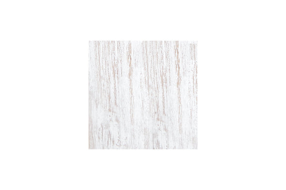 Skempton White/Light Brown Counter Height Barstool, Set of 2