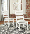 Valebeck Beige/White Rectangular Dining Set -  - Luna Furniture