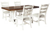 Valebeck White-Brown Dining Room Set - Luna Furniture