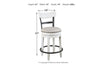 Valebeck White Counter Height Barstool -  - Luna Furniture