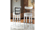 Valebeck White Bar Height Barstool -  - Luna Furniture