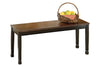 Owingsville Black/Brown Dining Bench -  - Luna Furniture