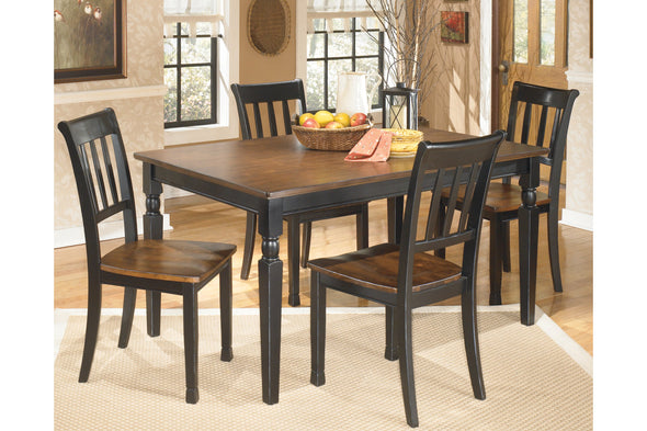 Owingsville Black/Brown Dining Table -  - Luna Furniture
