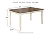 Whitesburg Brown/Cottage White Dining Table -  - Luna Furniture
