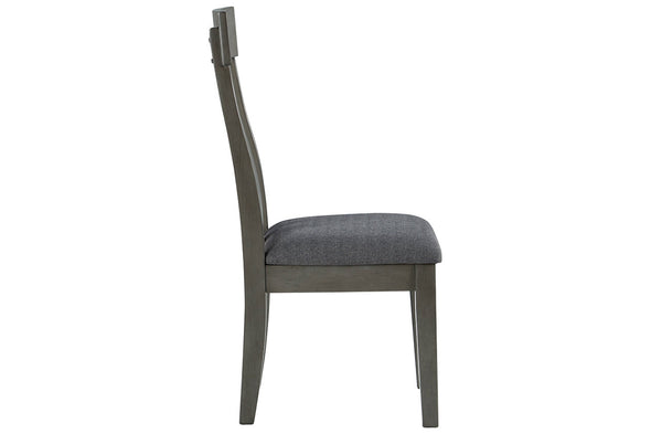 Hallanden Two-tone Gray Dining Chair, Set of 2