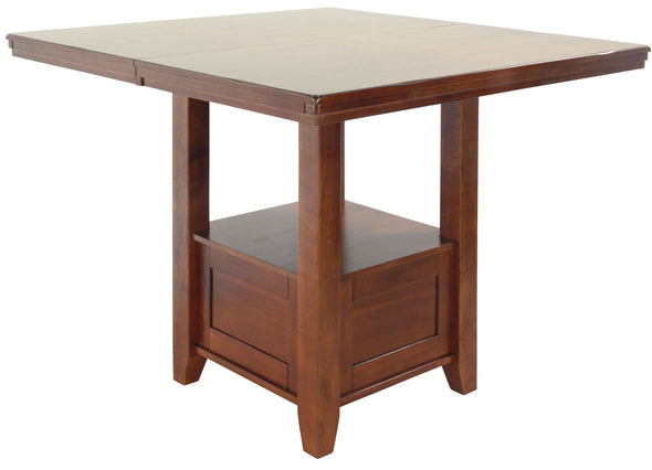 Ralene Medium Brown Counter Height Set - Luna Furniture