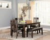 Haddigan Dark Brown Dining Room Set - Luna Furniture