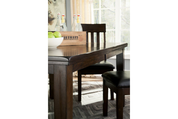 Haddigan Dark Brown Dining Extension Table -  - Luna Furniture