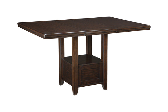Haddigan Dark Brown Counter Height Dining Extension Table -  - Luna Furniture