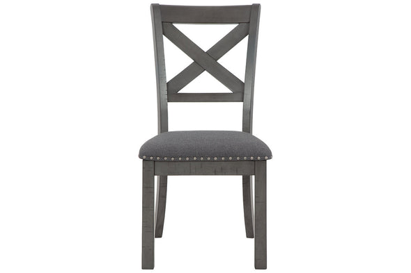 Myshanna Gray Dining Chair, Set of 2