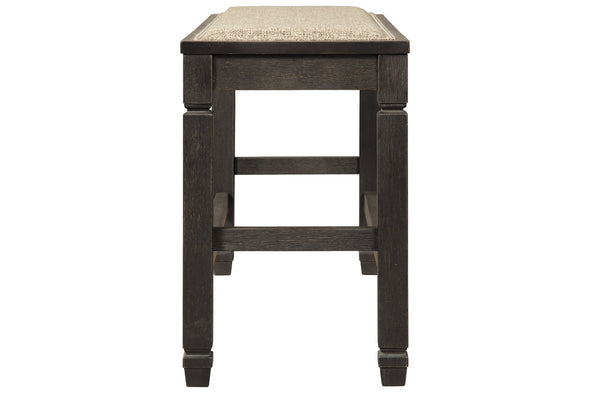 Tyler Creek Antique Black Counter Height Bench - Ashley - Luna Furniture