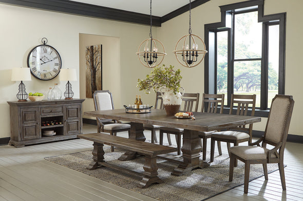 Wyndahl Rustic Brown Dining Table -  - Luna Furniture