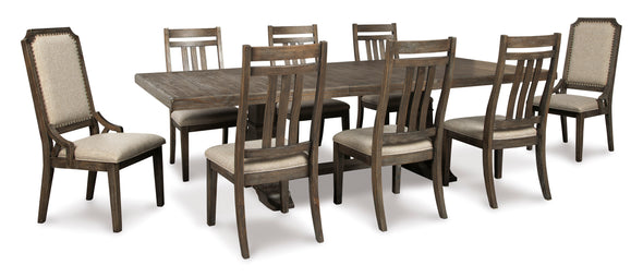 Wyndahl Rustic Brown Extendable Dining Set -  - Luna Furniture