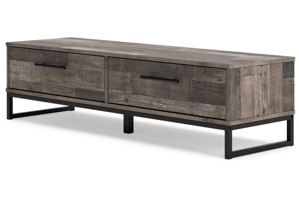 Neilsville Multi Gray Storage Bench -  - Luna Furniture