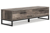 Neilsville Multi Gray Storage Bench -  - Luna Furniture