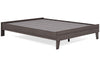 Brymont Dark Gray Queen Platform Bed -  - Luna Furniture