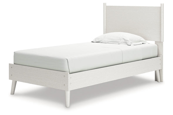 Aprilyn White Twin Panel Bed