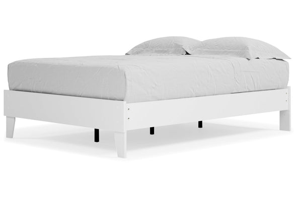 Piperton White Full Platform Bed