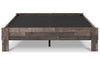 Neilsville Multi Gray Queen Platform Bed -  - Luna Furniture