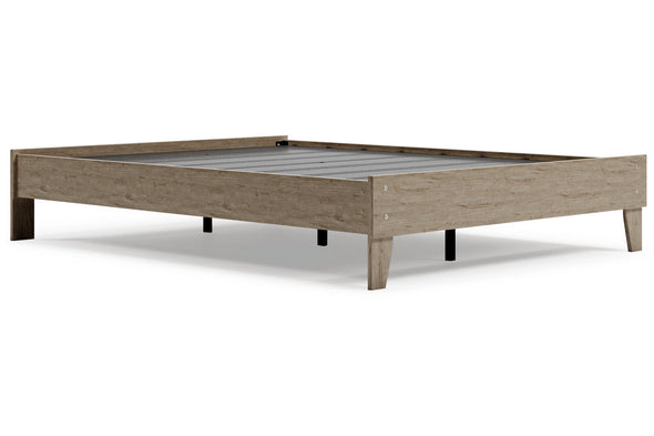 Oliah Natural Queen Platform Bed -  - Luna Furniture