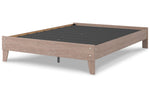 Flannia Gray Queen Platform Bed -  - Luna Furniture