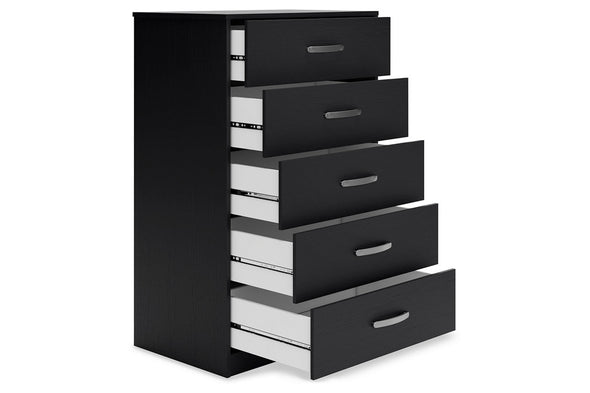 Finch Black Chest of Drawers