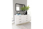 Flannia White Dresser -  - Luna Furniture