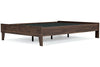 Calverson Mocha Full Platform Bed -  - Luna Furniture