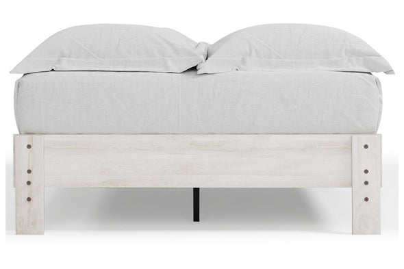 Shawburn Whitewash Full Platform Bed -  - Luna Furniture