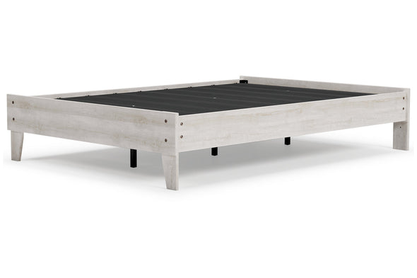 Shawburn Whitewash Full Platform Bed -  - Luna Furniture