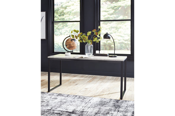 Lazabon Gray/Black 63" Home Office Desk