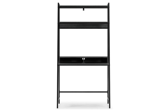 Yarlow Black 36" Home Office Desk with Shelf -  - Luna Furniture