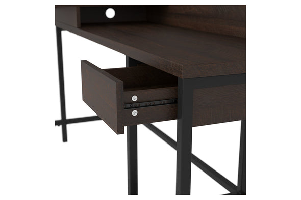 Camiburg Warm Brown Home Office L-Desk with Storage -  - Luna Furniture