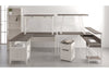 Dorrinson Two-tone Home Office L-Desk with Storage -  - Luna Furniture