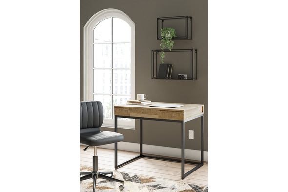 Gerdanet Light Brown/Black 36" Home Office Desk