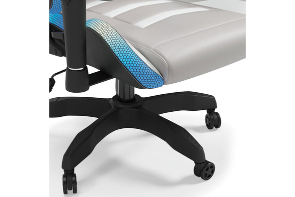 Lynxtyn White/Gray Home Office Desk Chair -  - Luna Furniture