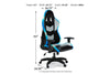 Lynxtyn Black/Gray Home Office Desk Chair -  - Luna Furniture