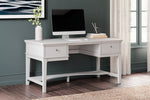 Kanwyn Whitewash Home Office Storage Leg Desk