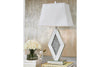 Prunella Silver Finish Table Lamp -  - Luna Furniture