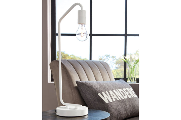Covybend White Desk Lamp -  - Luna Furniture