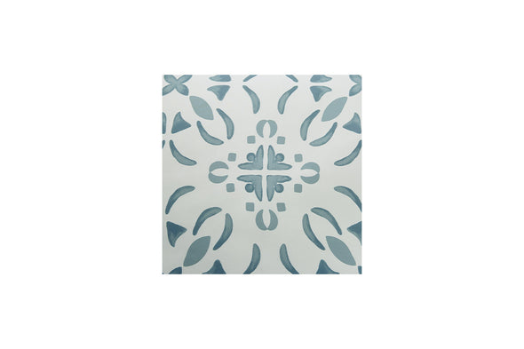 Adason Blue/White Queen Comforter Set