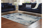 Leonelle Cream/Blue/Gray Medium Rug -  - Luna Furniture