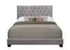 Barzini Gray Queen Upholstered Bed - Luna Furniture