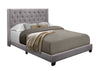 Barzini Gray King Upholstered Bed - Luna Furniture