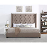 Melody Brown King Upholstered Bed