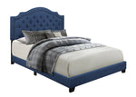 Sandy Blue King Upholstered Bed