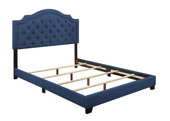Sandy Blue Queen Upholstered Bed