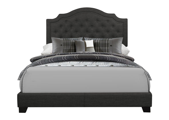 Sandy Dark Gray King Upholstered Bed